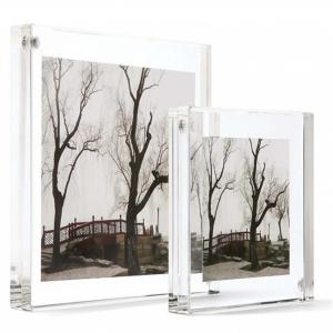Quality Clear Perspex 4x6'' Acrylic Magnetic Picture Frame Home Dept wholesale