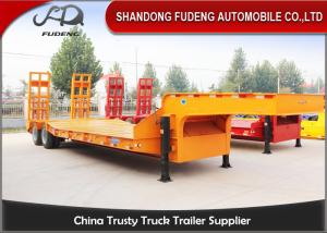 Quality Strong 25 Ton - 35 Ton Low Bed Semi Trailer , Two Axles 8 Wheel Trailer wholesale
