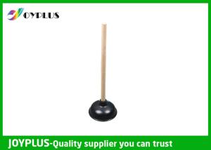 Quality 37CM Bathroom Cleaning Accessories Long Handled Toilet Plunger With Wooden Handle wholesale