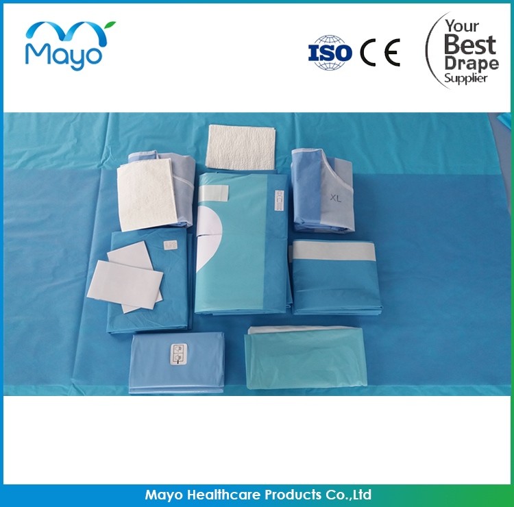 Orthopaedic Sterile Surgical Hip Drape Pack SMS PP PE Material