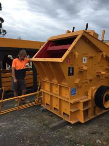 Quality Small Short Head Stone Impact Crusher On Skid Frame Crushing Plant 55KW wholesale
