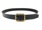 Vintage Pin Buckle Mens Casual Leather Belt Black For Formal Wear