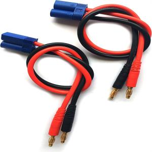 Quality ROHS 12AWG RC Charger Cable EC5 Connector Male To 4mm Bullet Banana Plugs wholesale