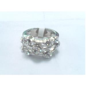 Quality (R-86) New Style Fashion Jewelry Silver Plated Ring white Clear Cubic Zircon wholesale