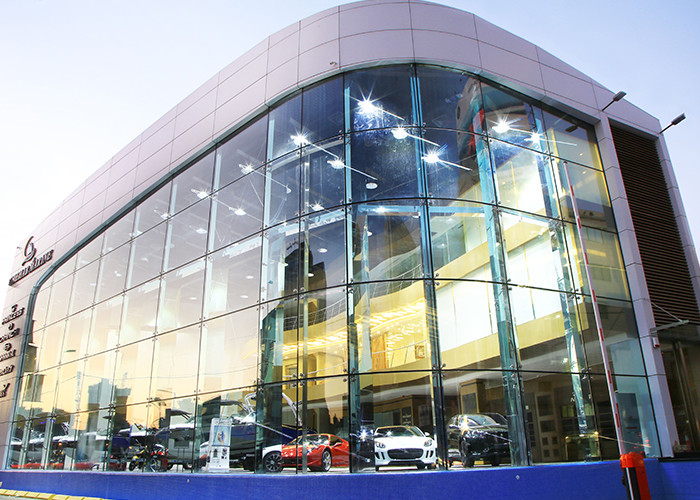 3D Sharp 4MM Punched Silver Color Aluminum Panel Curtain Wall Cladding Project In Poland