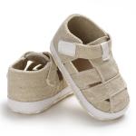 New fashion canvas soft sole boy prewalk infant crib Baby boy sandals