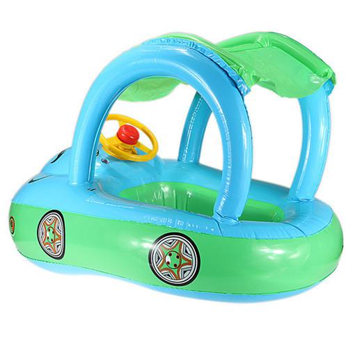 Inflatable Baby Float Seat Boat Tube Ring Car Sun shade Water Swimming Pool