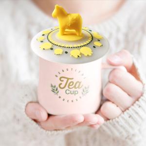 Quality Customized Silicone Cup Cover Customized Cartoon Cup Cover Soft Rubber 3D Doll Cup Cover wholesale