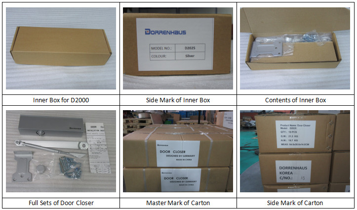 CE Listed Parallel Arm Door Closer , Controlled Door Closer Regular Arm Certifire