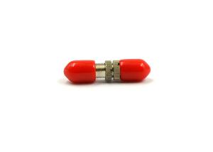 Quality DIN Fiber Optical Adapter Ceramic Sleeve Steel Housing Plastic Dust Cap wholesale
