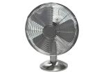 Metal Office Desk Fan in Brushed Nickel 3 - Speed Settings 85 Degree Oscillation