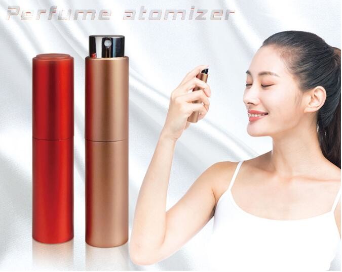 Mini 8ml Black Refillable Perfume Atomiser