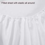 3pcs Luxury Softest 1500 Thread Count Egyptian Fitted Bed Sheet for Hospital
