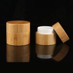 Metalized 15CC aluminium Amber Bamboo Cosmetic Cream Jar
