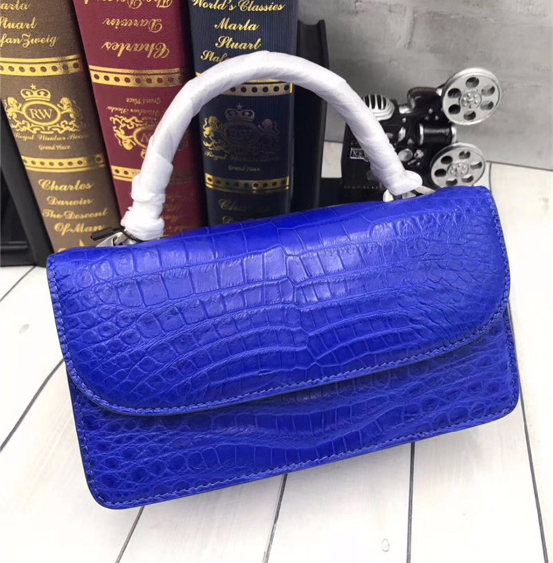 Authentic Crocodile Belly Skin Lady Small Purse Female CHIC Handbag Genuine Alligator Leather Women Cross Shoulder Bag