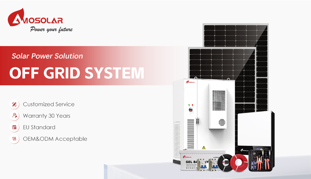 10kW/20kW Off-Grid Solar Power System with Lead-Acid Battery and Monocrystalline Panel