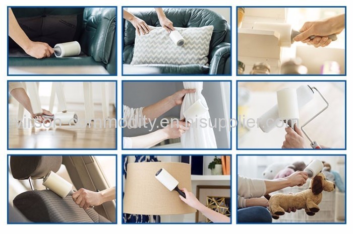 Plastic Handle Vertical Home Cleaning Lint Roller