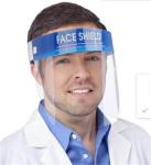PET Material Disposable Full Face Safety Shield Lightweight For Prevent