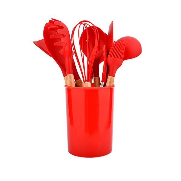 Food Grade Silicone Kitchen Cookware Accessories Cooking Utensils Set With