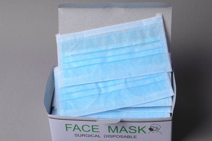 Personal Care 3 Ply Surgical Mask , Medical Mouth Mask High Filtration Rate