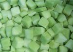 Green / Orange IQF Individually Quick Freezing Fresh Honeydew Dice / Ball