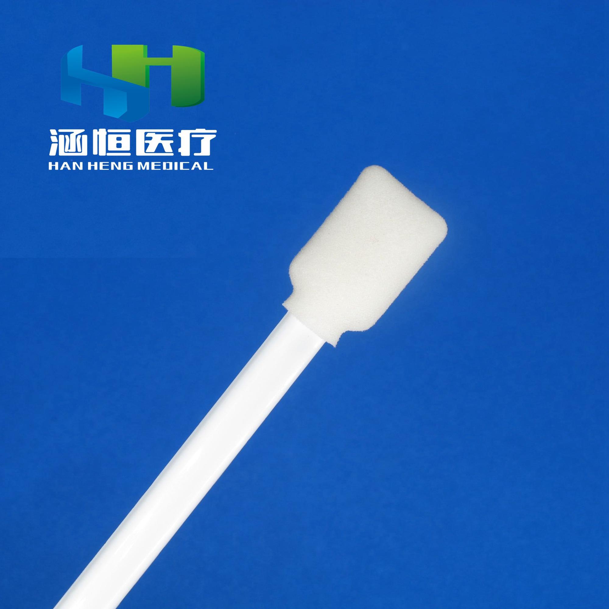 Sanitary 12.5cm Disposable Oral Care Sponge Swabs For Tooth Care