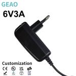 3A 6v Electric Power Adapters 18W Power Adapters Wall Mounted