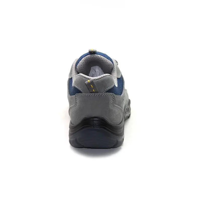 Breathable Factory Safety Shoes Lightweight Cow Suede Leather Shoes Slip Resistant