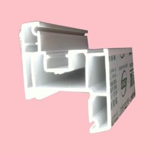 Quality SIngles Glass Sliding UPVC Extrusion Profiles Black Color For Construction wholesale