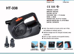 Quality HT-338 Rechargeable Electric Air Pump In Camping &amp; outdoor wholesale