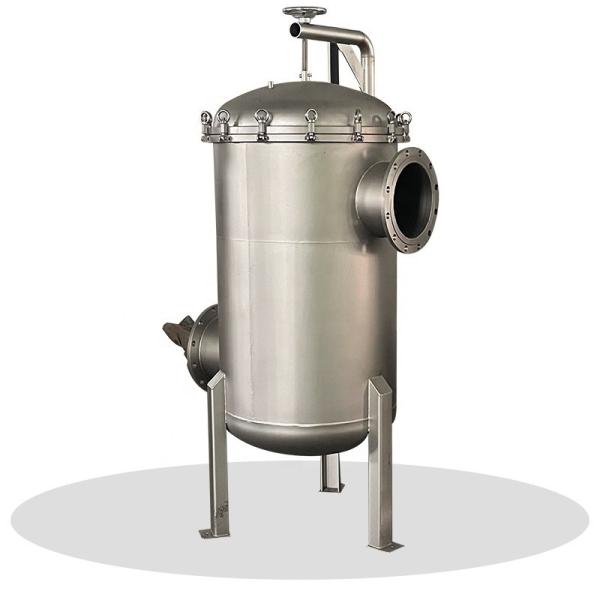 25 Micron Liquid Filtration Stainless Steel Bag Filter Housing 62KG Weight for