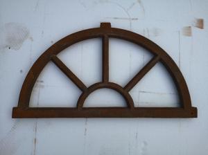 Old Cast Iron Antique Window Frames For Lighting French Style H36xW67CM
