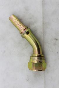 Quality Parker JIC Male / Female Elbow Hydraulic Hose Pipe Fittings 26741 Yellow Zinc Plating wholesale