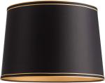 300*200mm Hardback Lamp Shade 2 Way Reversible Black Drum 2 Gold Line