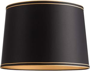 Quality 300*200mm Hardback Lamp Shade 2 Way Reversible Black Drum 2 Gold Line wholesale