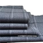 300D Polyester Cationic Big Black Line Checks Fabric for Outdoor Jackets Plaid