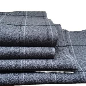 Quality 300D Polyester Cationic Big Black Line Checks Fabric for Outdoor Jackets Plaid Style wholesale