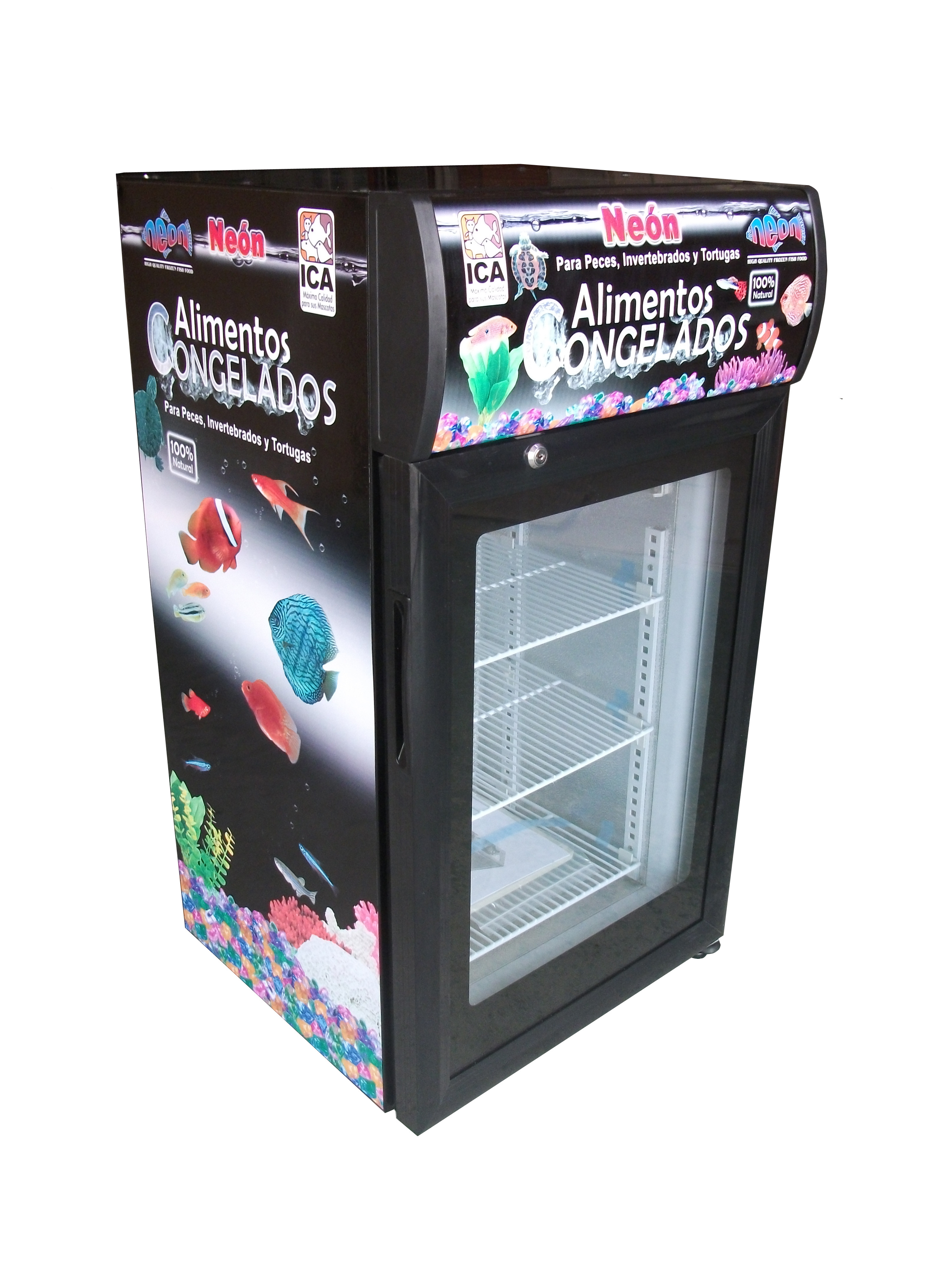 50L hot sale digital control counter top glass door ice cream commercial portable fridge freezer SD50B