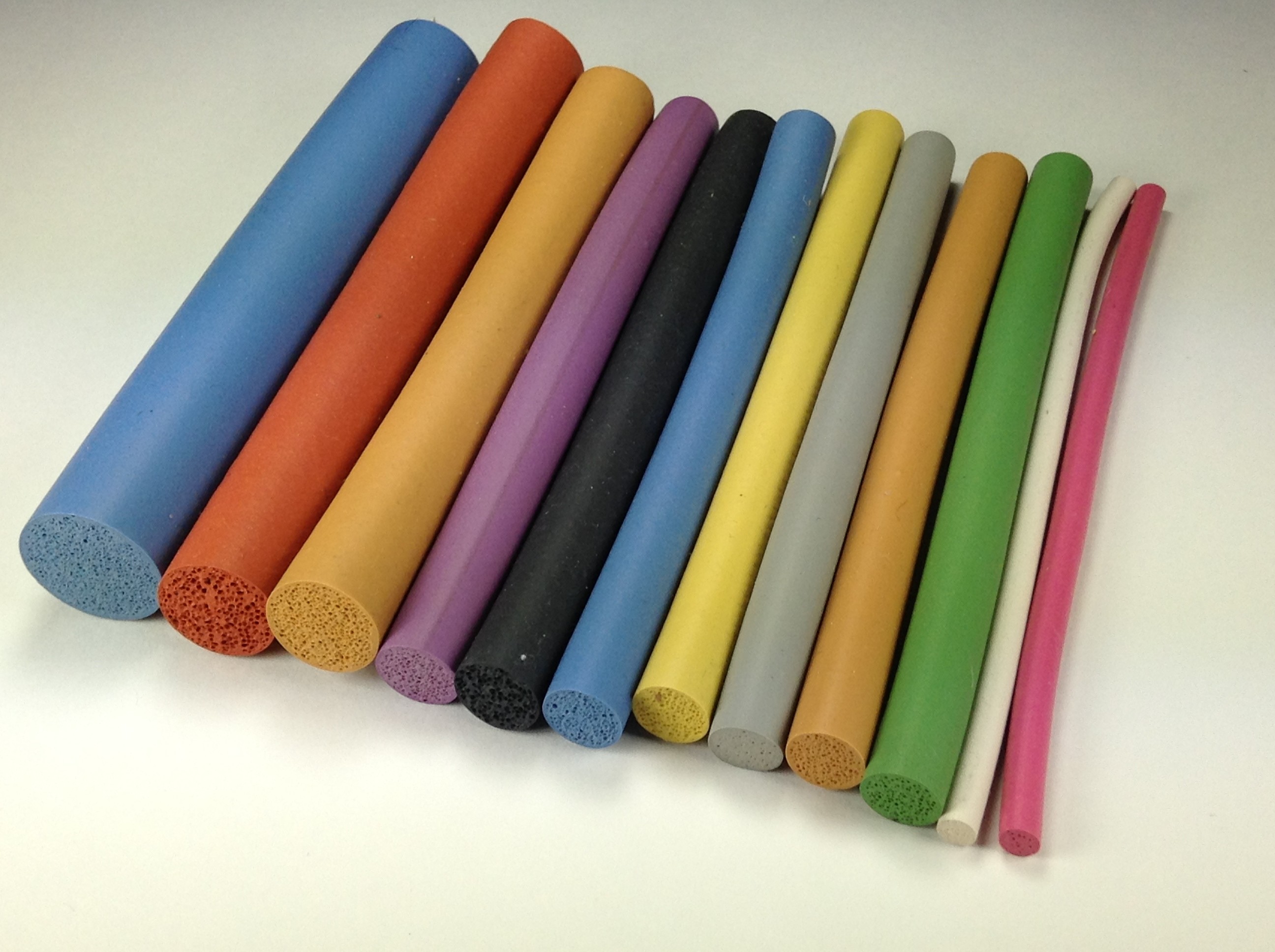 Closed Cell Silicone Foam Strip Food Grade Silicone Foam Insulation Strips