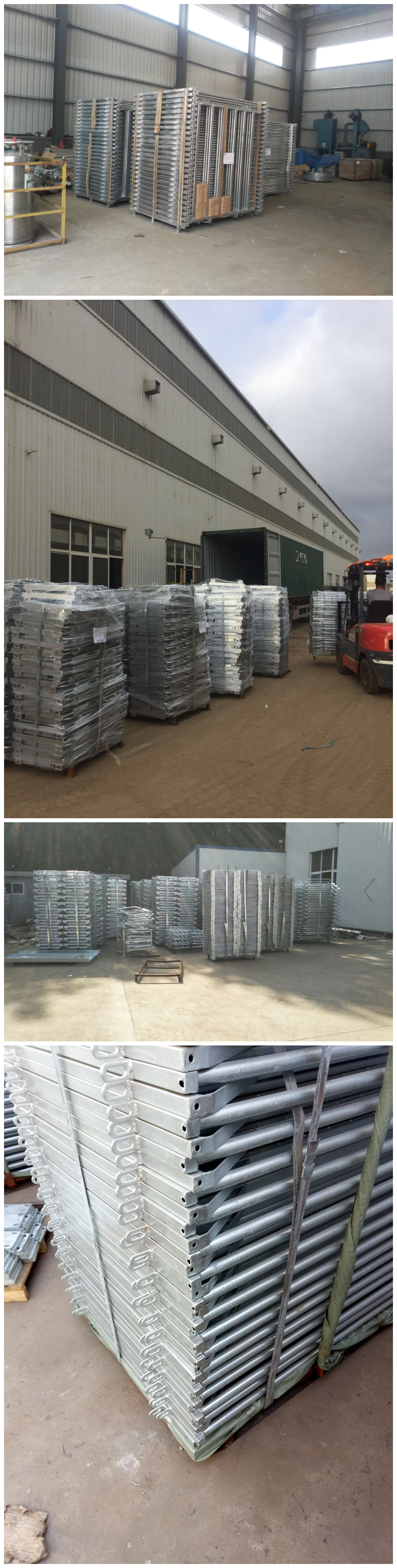 Portable Metal Cattle Fence Panels , Cattle Corral Panels With Different Style