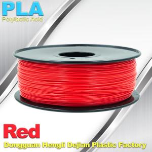 Quality Custom Solid Red PLA Filamente 1.75mm / 3mm 3D Extruding Material wholesale