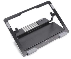 Quality Portable Aluminum Laptop Tray Brushed Finishing Foldable Laptop Stand wholesale