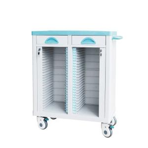 Quality Hospital Furniture Medical ABS File Trolley On Wheels Druable For Treatment wholesale