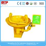 Vertical Medical Safety Shower Eyewash Station Foot Step Stainless Steel