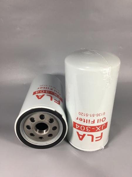 Excavator engine parts,Komatsu oil filter 6136-51-5120 KS192-6N for 6D105 6D108