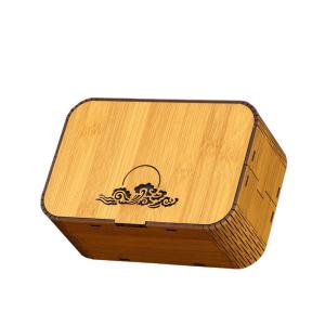 Quality Mildewproof Embossing Wooden Tea Bag Box Holder Multipurpose wholesale