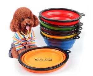 Quality Large 80g Pet Feeder Bowl 1100ml Collapsible Water Bowl wholesale