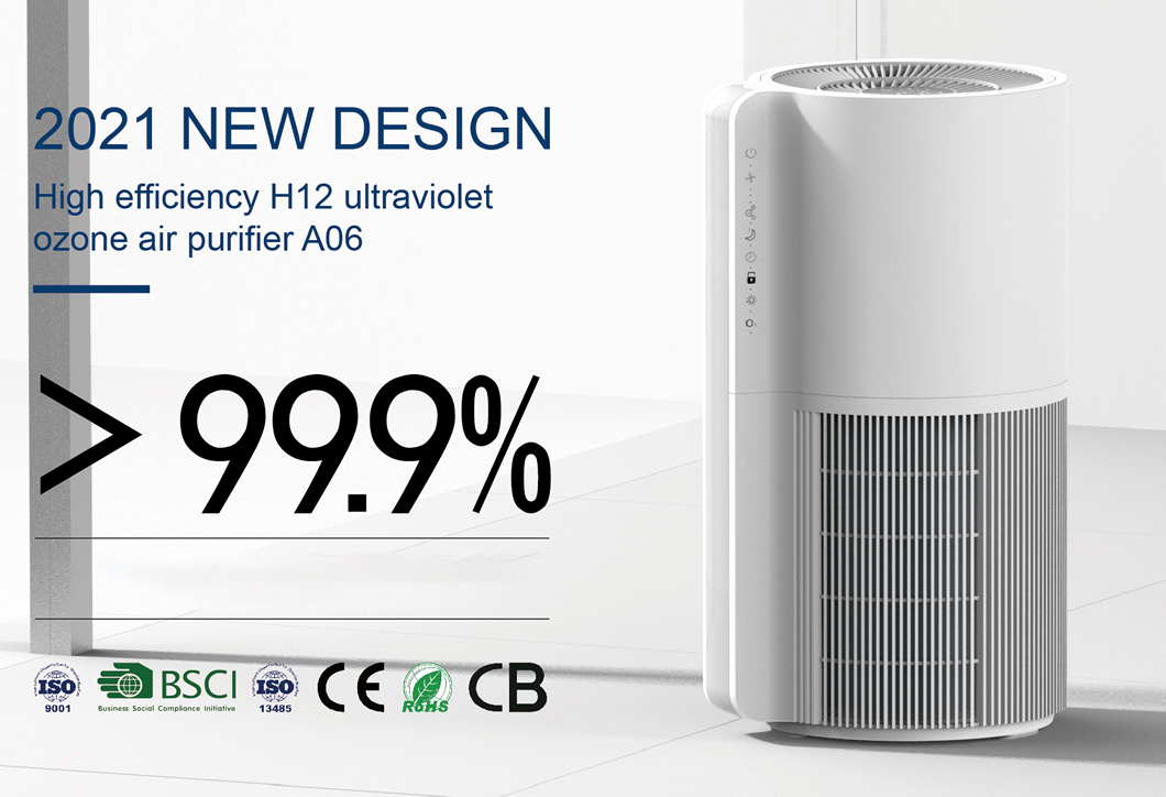 Homefish H12 HEPA Filter Mini Air Purifier Deep Sterilization 326m3/H
