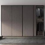Modern Wardrobe Light Luxury Room Cabinet Wooden Combination for Household