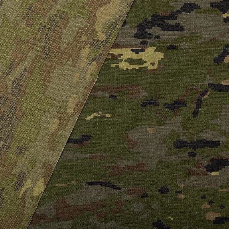 Polyester-cotton Ukrainian Military Tactical Uniforms Water-repellent Tear-resistant Plaid Camouflage Print Army Cloth